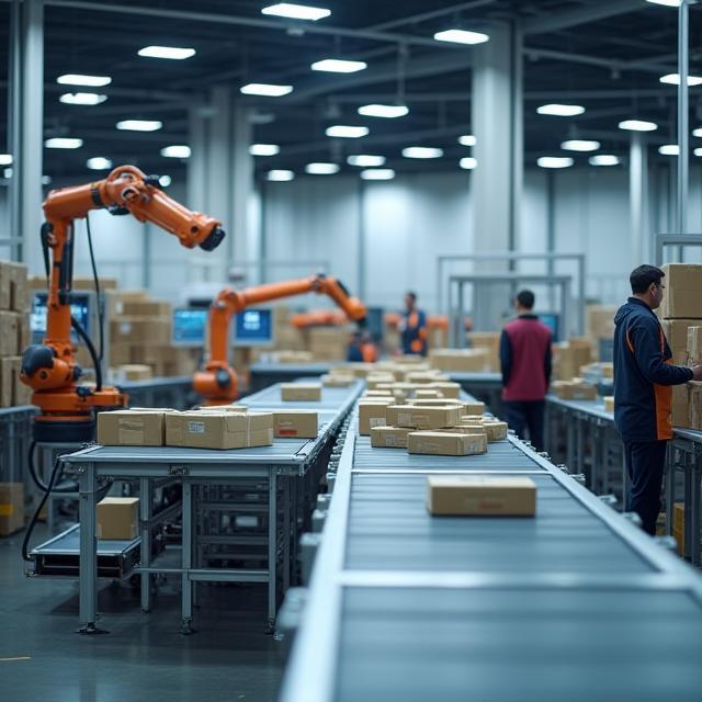 Automated sortation inside warehouse